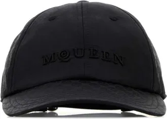 Alexander McQueen Black Logo Baseball Hat