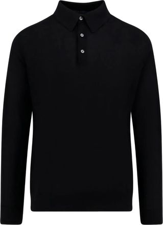 Kiton Polo a maniche lunghe - Nero