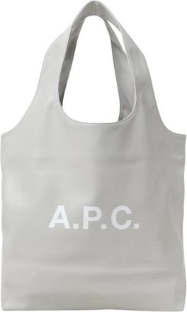 A.P.C. Grey Shoulder Tote Bag