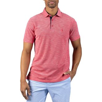 Tailorbyrd Slub Piqu&eacute; Polo in Sunwashed Red at Nordstrom Rack, Size X-Large