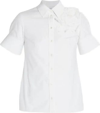 Erdem Short-Sleeved Shirt - Womens - Cotton