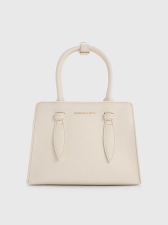 Charles & Keith Allyn Structured Trapeze Tote Bag