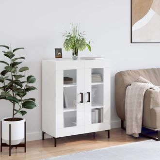 Berkfield Home Sideboard High Gloss White 69.5x34x90 cm Engineered Wood