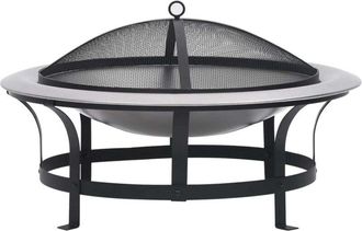 vidaXL Brasero De Jard&iacute;n Con Parrilla Acero Inoxidable 76 Cm Vidaxl