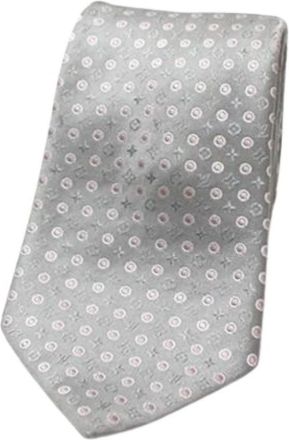 Louis Vuitton Pre-owned Accessories, male, Gray, Size: ONE SIZE Pre-owned Vintage Cravat