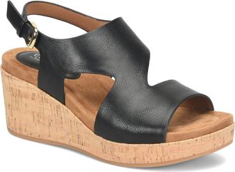 S&ouml;fft Kryss Wedge Sandal in Black at Nordstrom Rack, Size 7.5