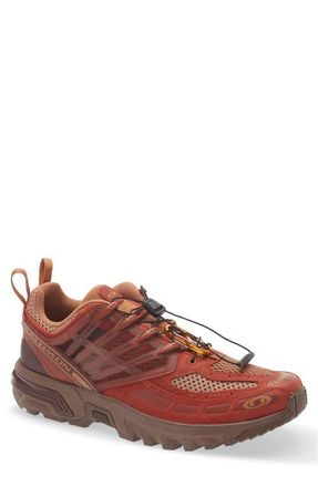 Salomon ACS Pro Red Ashes Running Sneaker in Pecan Brown/Chili/Mustang at Nordstrom, Size 10.5