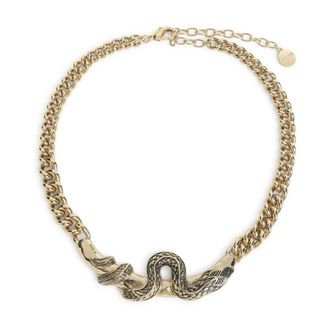 Roberto Cavalli Serpentine Necklace - female - Roberto Cavalli - Necklaces - Yellow - ONE SIZE - Accessories