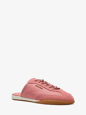 Michael Kors Nolan Nylon and Suede Mule