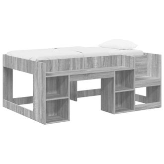 vidaXL Cama Infantil Con Almacenamiento Sonoma Gris 80 X 160 Cm Vidaxl