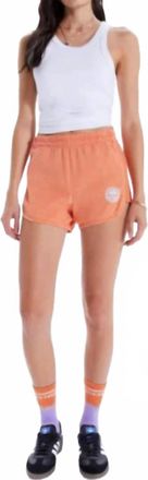Mother Triple Running Mate Shorts In Fusion Coral