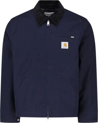 Carhartt Work in Progress Blue OG Detroit Cotton Zip-Up Jacket