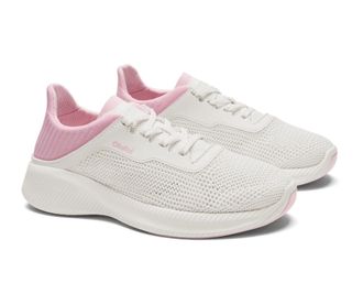 Olukai Womens Island Hopper Shoes In Bright White/cotton Candy