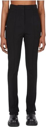 Max Mara Lari Broek - Dames - Slim Fit Broeken - Zwart - S - Nylon - Broeken
