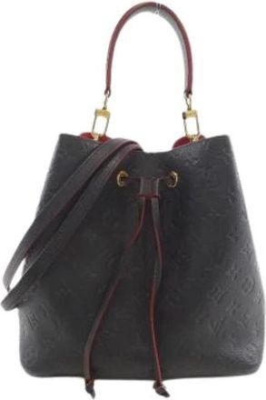 Louis Vuitton Pre-owned Vintage Bucket Bag - Dames - Vintage Tas - Rood - ONE Size - Leer - Vintage