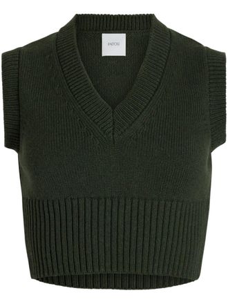 Patou Cropped gilet - Groen