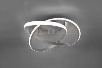 Reality Course plafoniera led 18W 2400lm, 4000K cerchio infinito acciaio satinato d. 45CM dimmerabile tramite interruttore