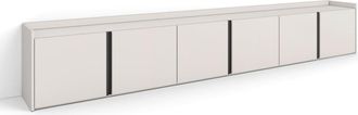 Skraut Home Mueble tv efecto madera beige 309x35x50cm