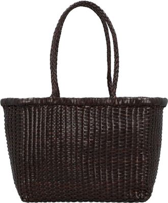 Dragon Diffusion B Weave Small Leather Shoulder Bag