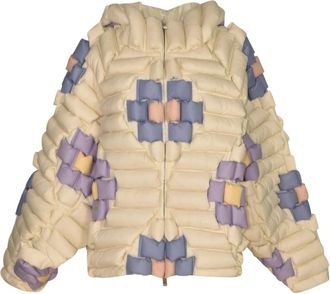 RAXXY Coats White - Dames - Winterjassen - Veelkleurig - M - Nylon - Jassen