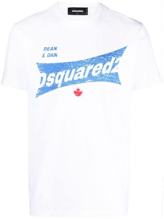 Dsquared2 T-shirt met logoprint - Wit