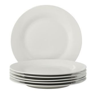 Gibson Home Great Essentials Fine Ceramic Dinner Plate Set in White at Nordstrom