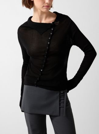 Paloma Wool Womens Igna diagonal buttoning sweater