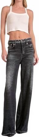 Elan Elastic Jeans In Grey Wash