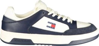 Tommy Hilfiger Sneaker - Heren - Sneakers - Zwart - 40 EU - Leer - Schoenen