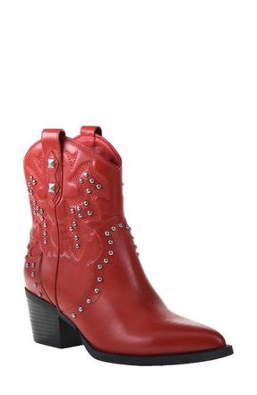 Dirty Laundry Nowhere Pointed Toe Western Boot in Red at Nordstrom, Size 8