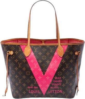 Louis Vuitton Pre-owned Neverfull MM - Dames - Vintage Shopper - Bruin - ONE Size - Leer - Vintage