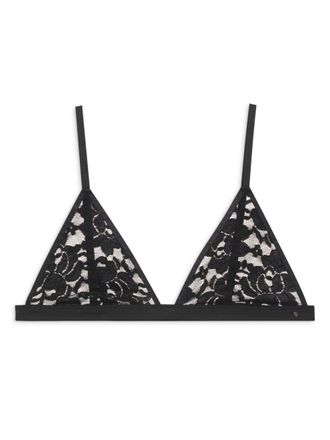 Anine Bing Eldra floral-lace bralette - Black