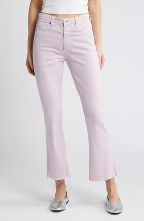 AG - Adriano Goldschmied Farrah High Waist Raw Hem Crop Bootcut Jeans in Sulfur Sweet Orchid at Nordstrom Rack, Size 24