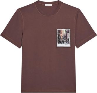 Helmut Lang T-shirt Postcard - Marrone