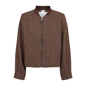 N&uuml;mph Nupromina Jacket - Dames - Jassen - Bruin - Maat: M Wol