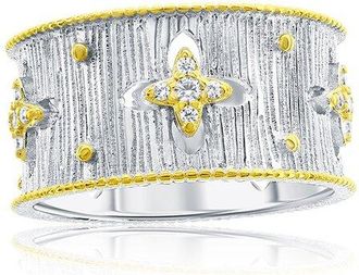 Suzy Levian Suzy Levian Silver Cz Eternity Ring