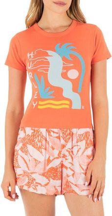 Hurley Cascada Baby Tee in Fruit Punch at Nordstrom, Size X-Large
