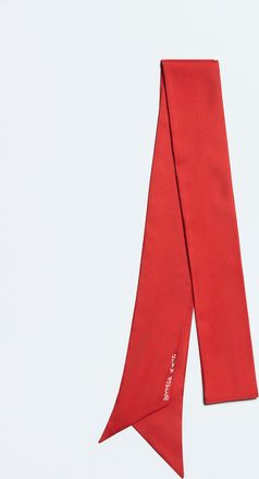 Bottega Veneta Silk Twill Necktie - Red - Woman - 100% Silk