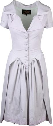 Vivienne Westwood Monday Dress - Dames - Korte kleedjes - Groen - S - Katoen - Kleedjes