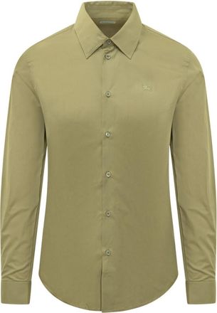 Burberry Green Regular Solid Shirt