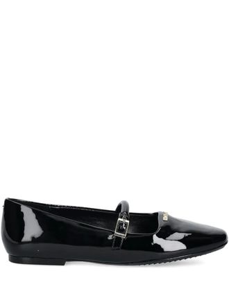 DKNY buckle-strap ballet flats - Black
