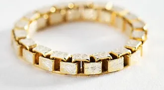 Hermina Athens Diamante Box Chain Ring