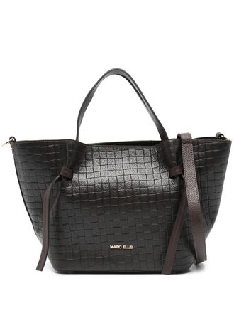 Marc Ellis woven leather tote bag - Brown