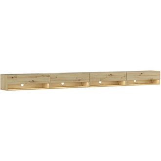Skraut Home Mobile tv Soggiorno, Ampio spazio a disposizione, 360, led, Mobile Soggiorno, Stile moderno, Rovere - Skraut Home