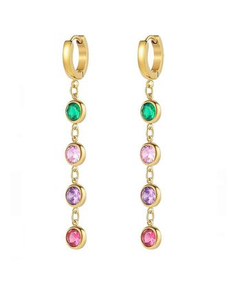 Liv Oliver 18K Plated Cz Earrings