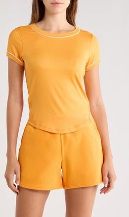90 Degree by Reflex Super Soft Synergy Crewneck T-Shirt in Orange at Nordstrom Rack, Size X-Small