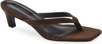 Tony Bianco Topaz Flip Flop in Espresso Suede at Nordstrom, Size 6.5