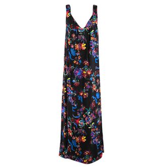 Maison Margiela Maison Margiela Black Satin Sleeveless Floral Dress Size L