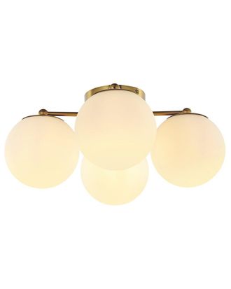 Jonathan Y Designs Jonathan Y Orly 18In 4-Light Irled Semi Flush Mount