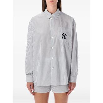 Sporty & Rich Camicie Blu, Bianco-Donna